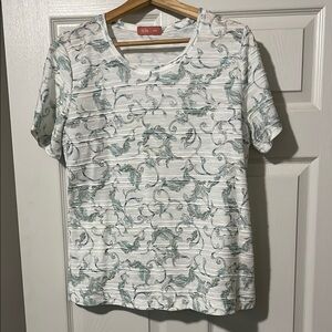 Mint Green Dinosaur Print Short Sleeve T-Shirt